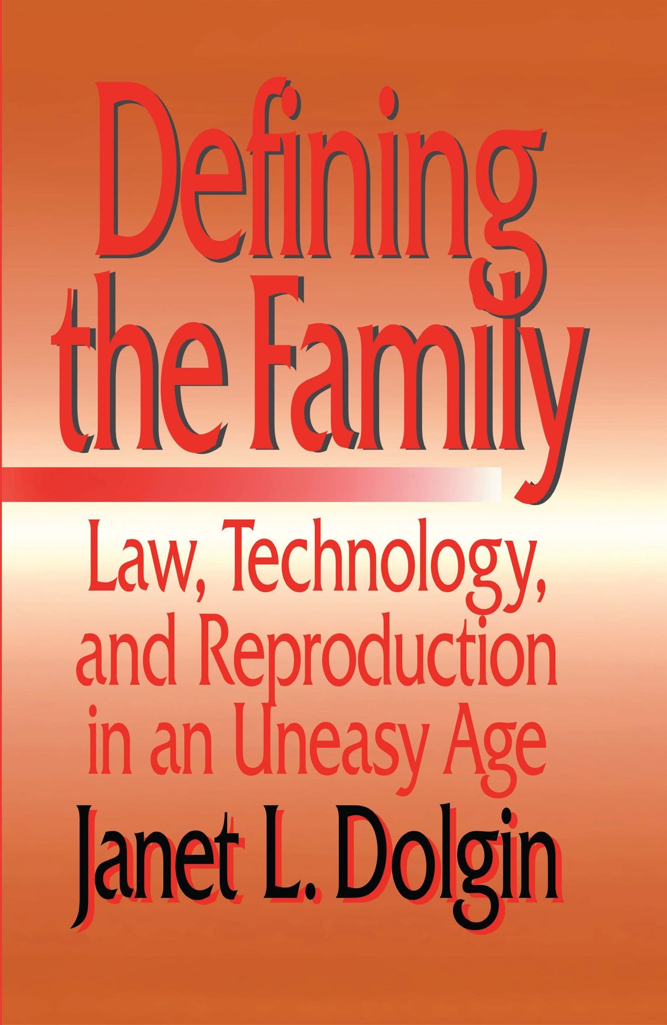 Cover image for Defining the Family ISBN 9780814719176
